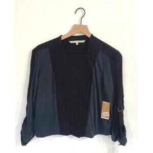 Rachel Roy NWT Zip Top: It's a Y2K Vibe / Black Fabrics / Let's Go!